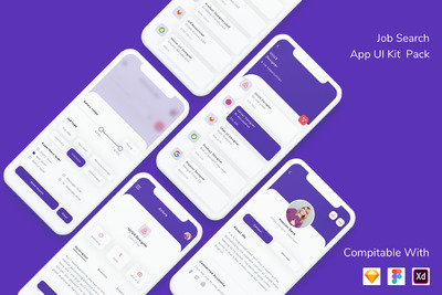 求职平台 App UI Kit