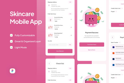 皮肤护理APP UI KIT (Part 3)