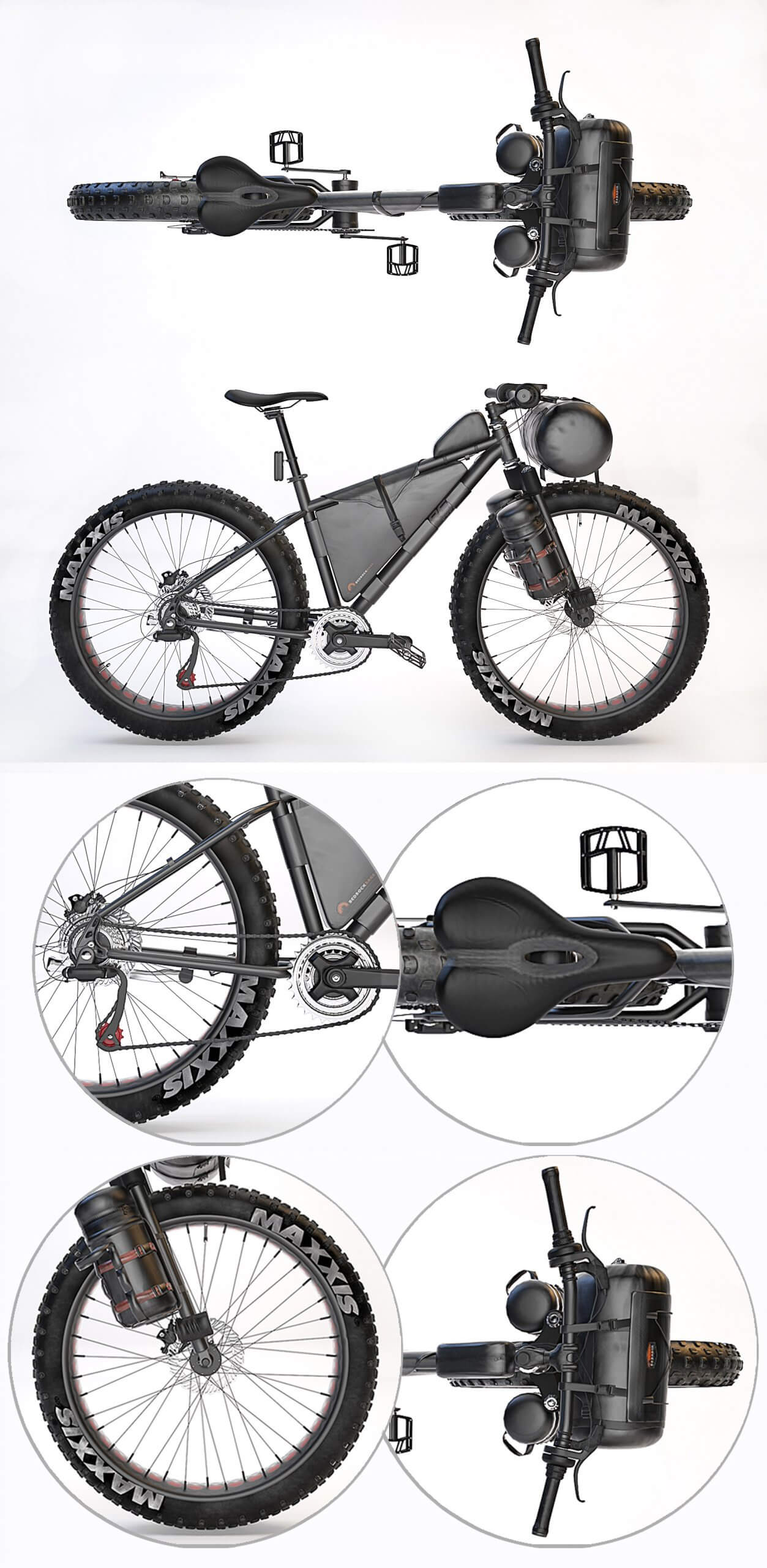 Magnum Peak山地自行车3D模型（FBX,MAX）