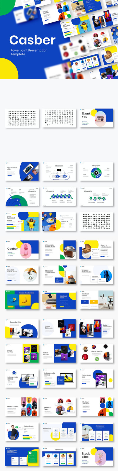 时尚高端清新简约多用途的商业商务powerpoint幻灯片演示模板（pptx）