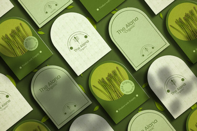 拱门形状文具纸卡片样机 (PSD)