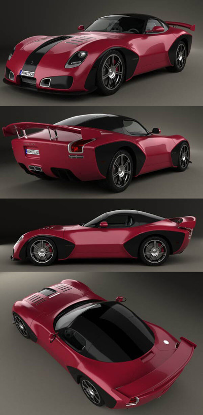 2010款道奇蝰蛇Devon GTX跑车3D模型（MAX）