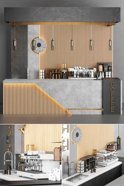 咖啡店3D模型（OBJ,MAX）