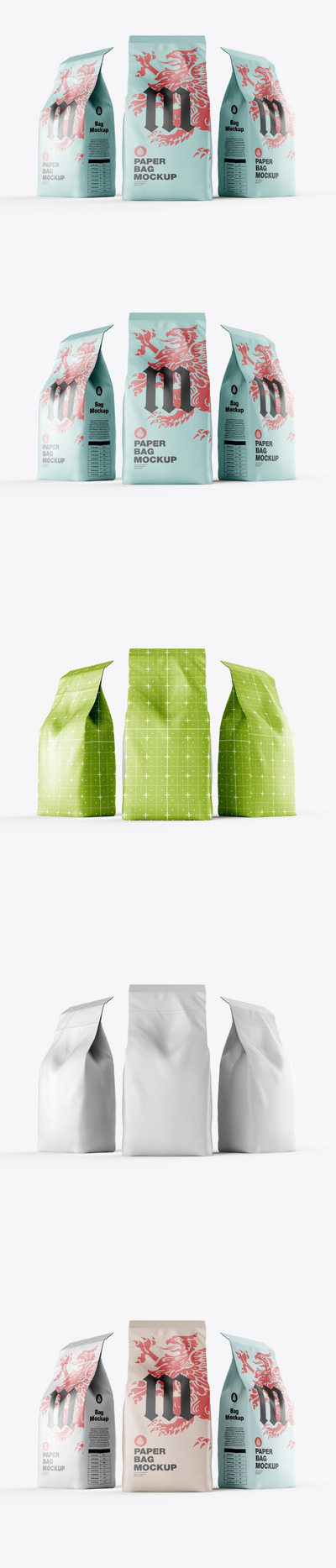 塑料茶叶袋包装设计样机 (PSD)