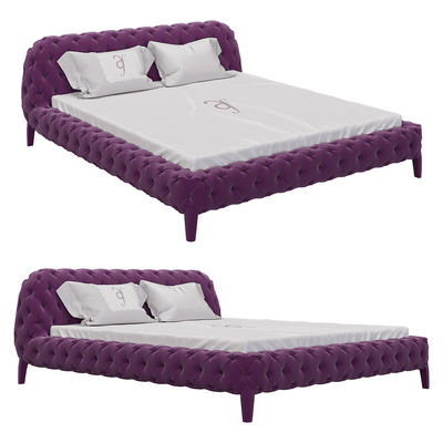 意大利Arketipo Windsor Dream极简拉扣高脚床3D模型（OBJ,FBX,MAX）