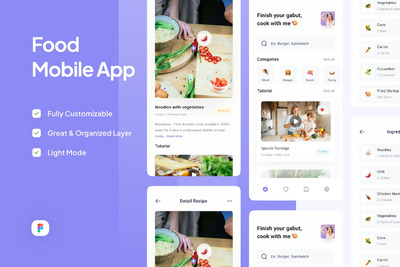 美食主题App UI Kits