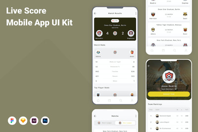 赛事比分直播App UI Kit