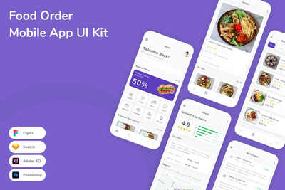 食品订单 App UI Kit