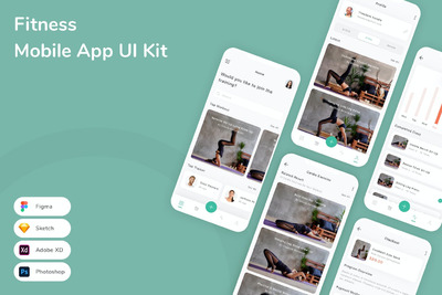健身手机应用 App UI Kit