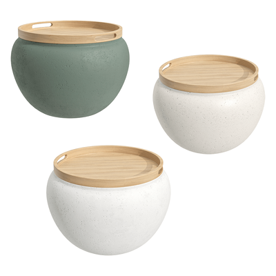 Alisa Sharanina Pear梨形混凝土咖啡桌 茶几3D模型（OBJ,FBX,MAX）