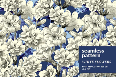 豪华风格花卉图案背景 (JPG)