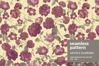 美丽而豪华的花卉图案 (JPG)