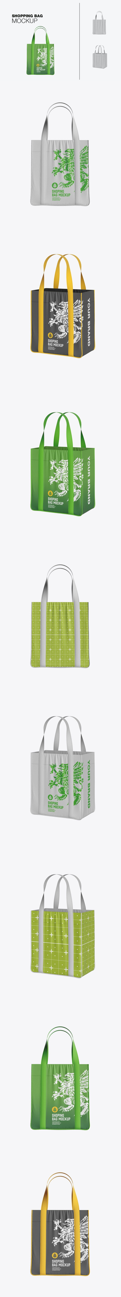 环保帆布袋外观设计样机 (PSD)