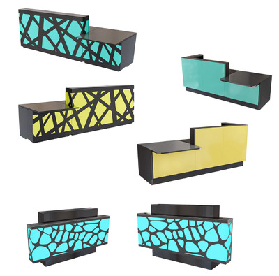 3款MDD接待桌 前台桌3D模型（OBJ,FBX,MAX）