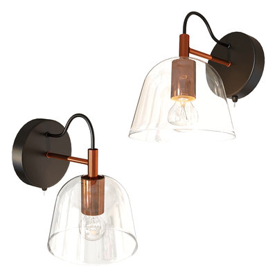 Lumion Joseph玻璃灯罩壁灯3D模型（OBJ,FBX,MAX）