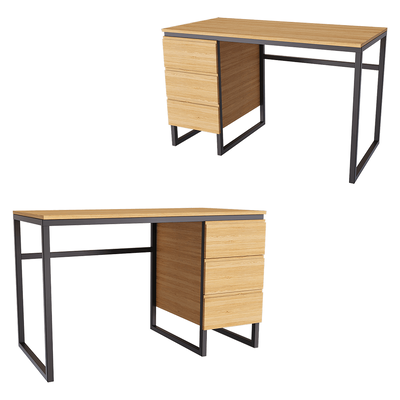 Lulu Space Joseph现代抽屉桌 写字桌 电脑桌3D模型（OBJ,FBX,MAX）