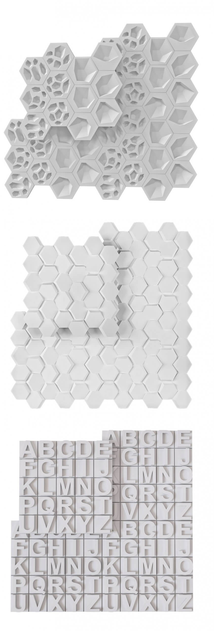 3款Art Dekor石膏墙面装饰3D模型（OBJ,FBX,MAX）