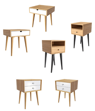 3款lulu space床头柜 抽屉柜3D模型（OBJ,FBX,MAX）