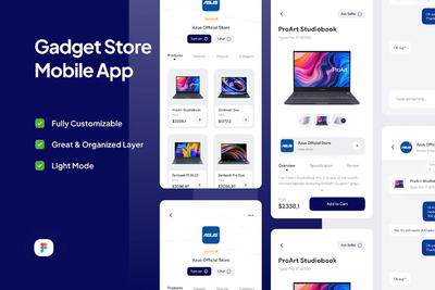数码产品电商App UI Kit（第2部分） (FIG)
