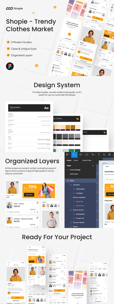 Shopie-电子商务移动应用App UI Kit