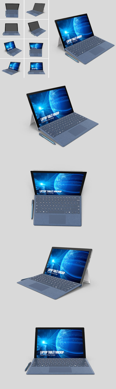 Laptop Tablet Mockup