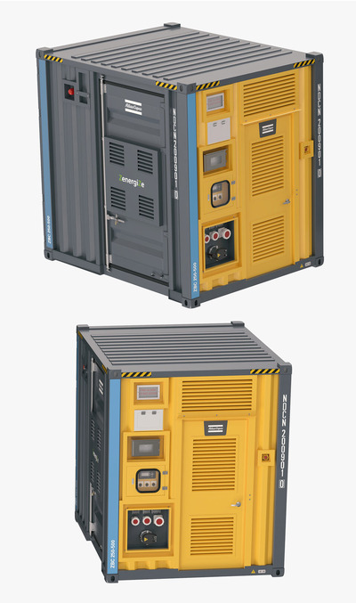 Atlas Copco ZenergiZe大型储能系统3D模型（OBJ,FBX,MAX）