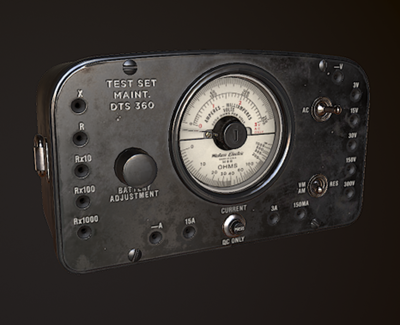 Western Electric DTS 360伏安欧姆表3D模型（OBJ,FBX,MAX）