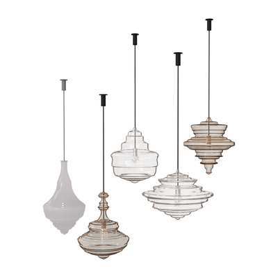 LASVIT Neverending系列玻璃灯罩吊灯3D模型（OBJ,FBX,MAX）