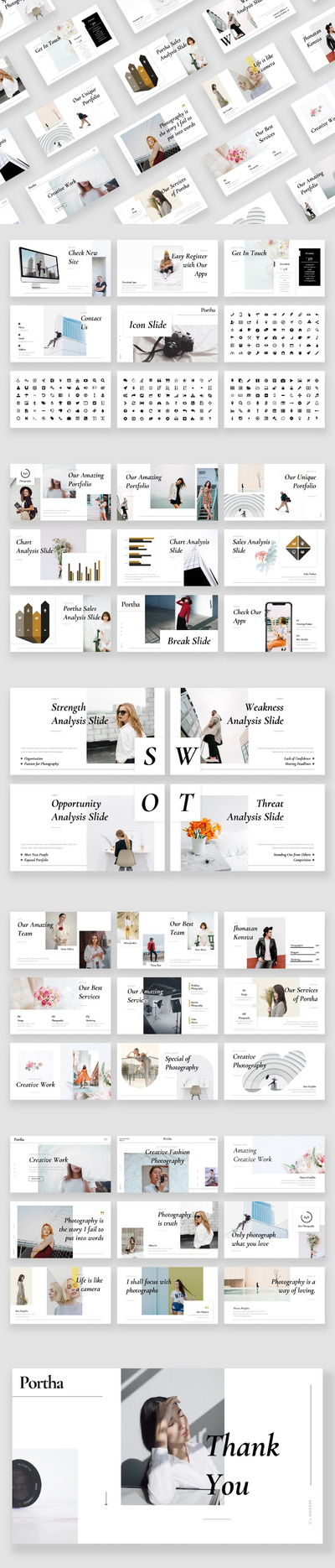 摄影作品集 PPT模版 (PPTX)