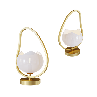 Odeon Light Waterlily莲花形灯罩台灯3D模型（OBJ,FBX,MAX）