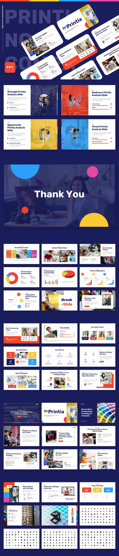 打印印刷公司业务介绍PPT模版 (PPTX)