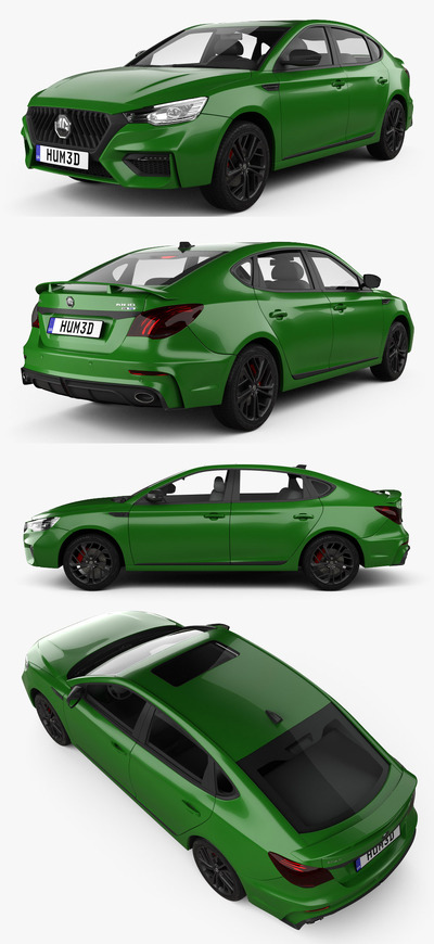 MG名爵6 2021款汽车3D模型（OBJ,FBX,MAX,C4D,LWO）