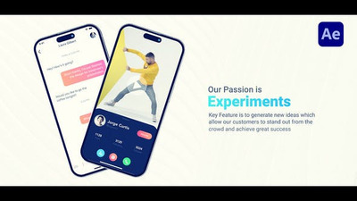 App应用展示iPhone 14 Pro样机视频AE模板 (aep)