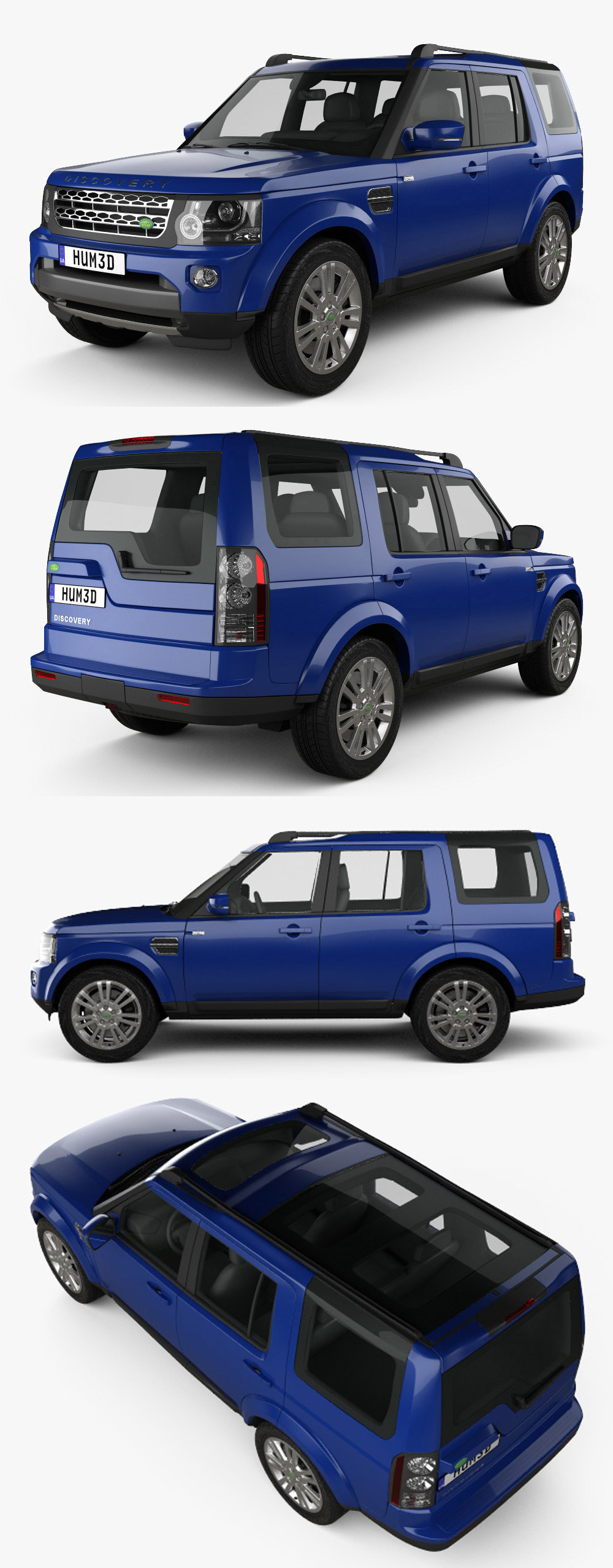 2014路虎Land Rover Discovery越野车3D模型（OBJ,FBX,MAX,C4D,LWO）