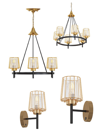 Odeon Light Dogana系列吊灯和壁灯3D模型（OBJ,FBX,MAX）