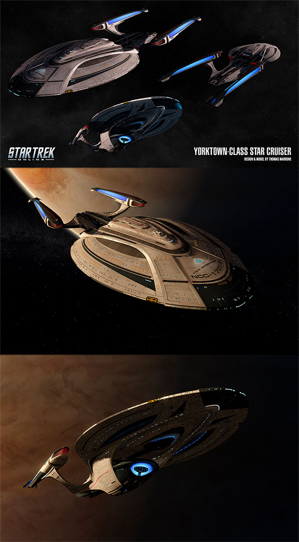 星际迷航飞船（约克镇侦察舰）模型下载（fbx,max,obj）