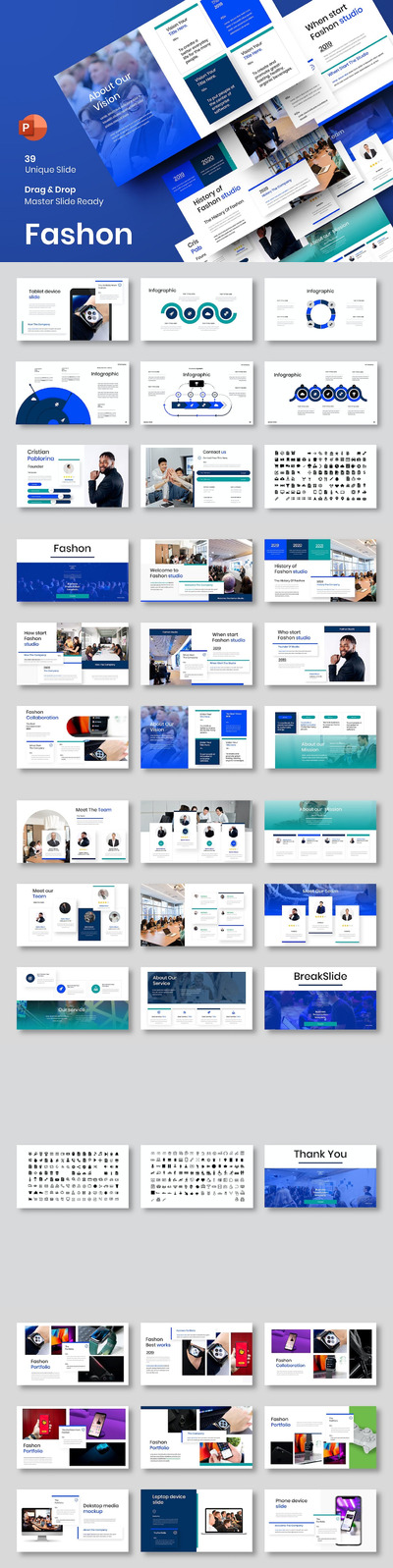 时尚高端清新简约多用途的高品质商业商务质感powerpoint幻灯片演示模板（pptx）