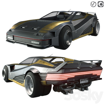Quadra V-Tech跑车3D模型（OBJ,FBX,MAX）