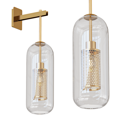 Odeon Light Clocky钟形玻璃灯罩壁灯3D模型（OBJ,FBX,MAX）