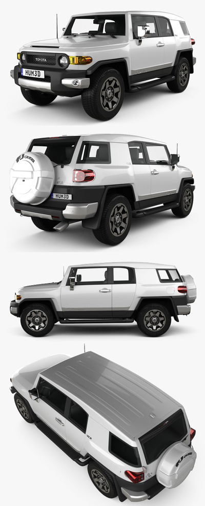 丰田Toyota FJ Cruiser VXR 2014越野车3D模型（OBJ,FBX,MAX,C4D,LWO）