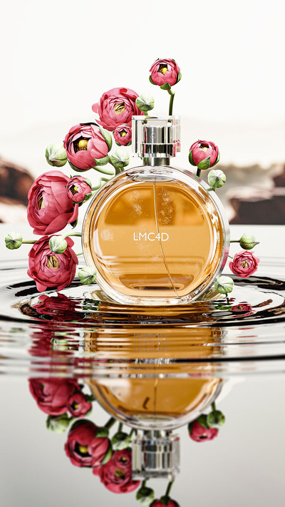 Blender打造的护肤品&香水产品水里波纹场景