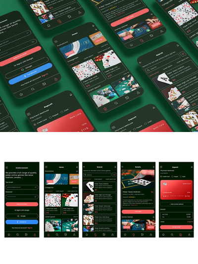 在线游戏平台风格APP UI KIT (AI,EPS,FIG,SKETCH,SVG,XD)