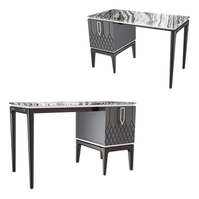 Ambicioni Bairo带抽屉的金属结构 大理石台面桌子3D模型（OBJ,FBX,MAX）