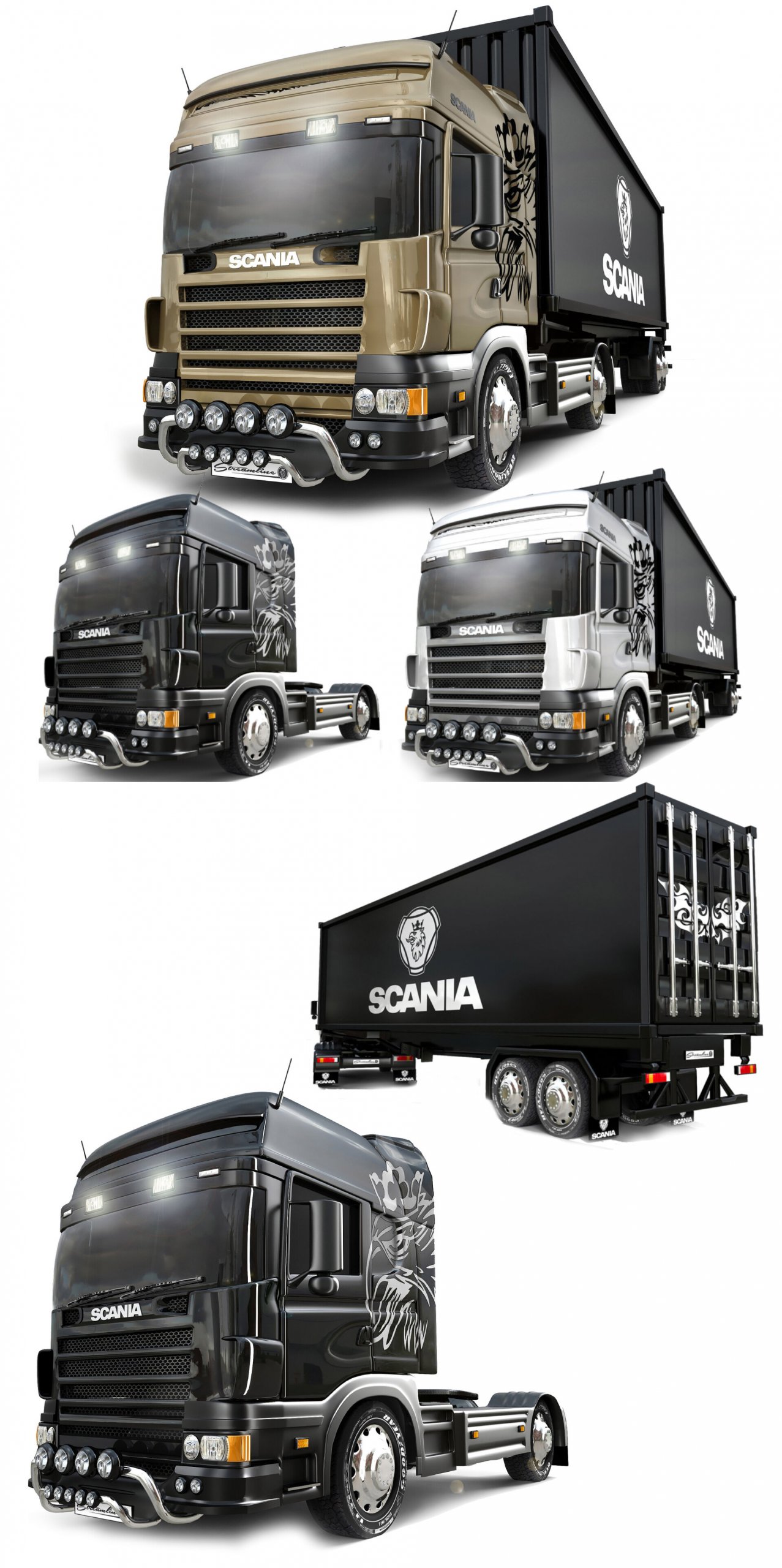 Scania卡车3D模型（OBJ,FBX,MAX）