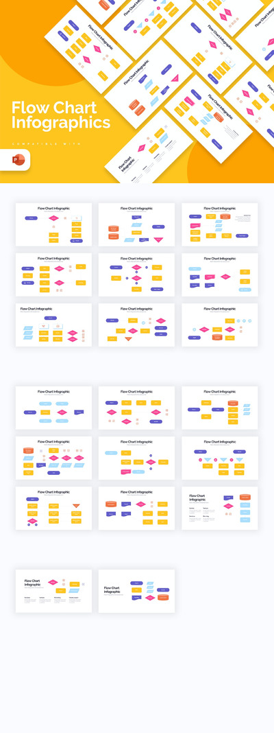 现代商业大数据数据可视化展示信息图表PPT模版 (PPTX)