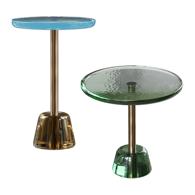 Pulpo Pina圆形玻璃边桌 茶几3D模型（OBJ,FBX,MAX）