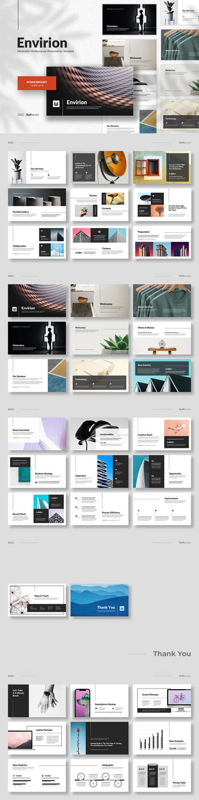 设计公司作品展示PPT模版 (PPTX)