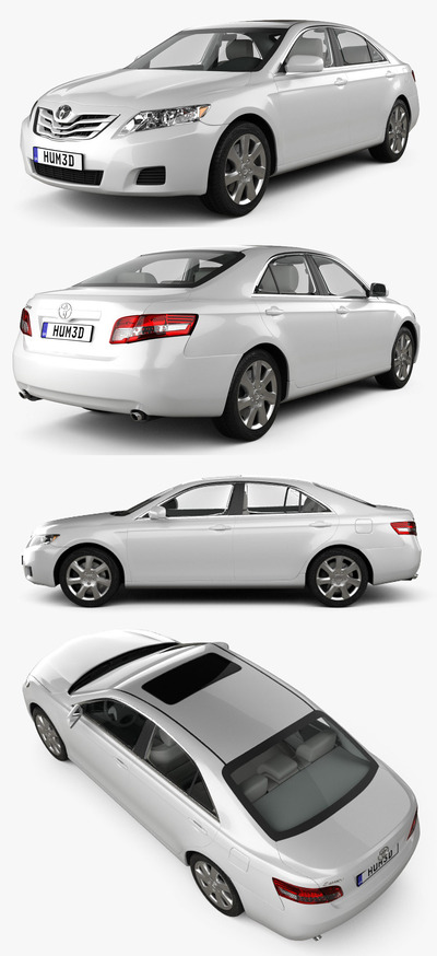 2010丰田凯美瑞Toyota Camry LE汽车3D模型（OBJ,FBX,MAX）