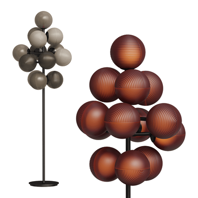 Pulpo Stellar葡萄串造型落地灯3D模型（OBJ,FBX,MAX）