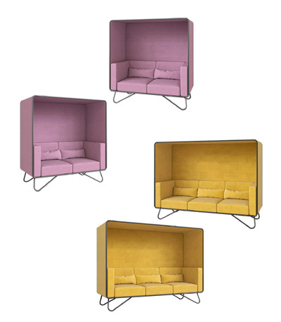 Artu Noook系列带隔档边框的布艺沙发3D模型（OBJ,FBX,MAX）